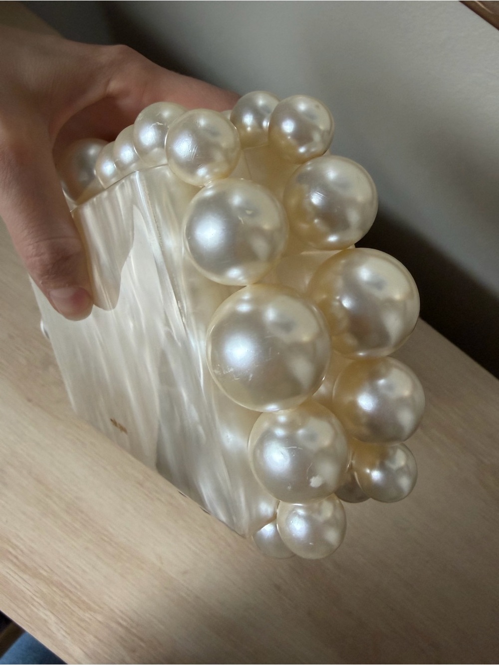 Cult Gaia Eos Box Clutch in Pearl - Picture 13 of 16